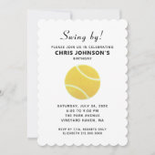 Tennis-Party Einladungen (Vorderseite)