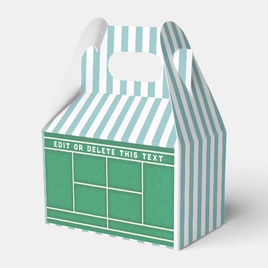 Tennis-Party Geschenkschachtel (Vorderseite)