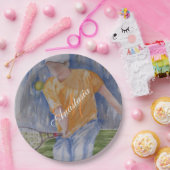 TENNIS PARTY MONOGRAM PAPPTELLER (Party)