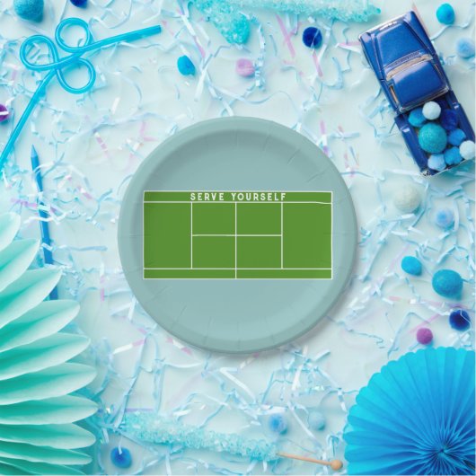Tennis-Party Pappteller (Party)