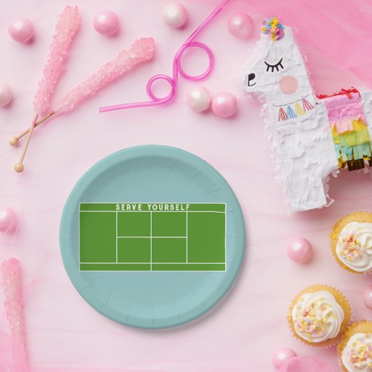 Tennis-Party Pappteller (Party)