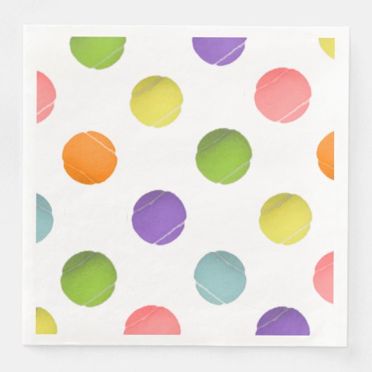 Tennis-Party Serviette (Vorderseite)