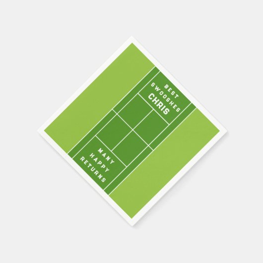 Tennis-Party Serviette (Ecke)