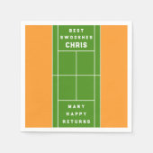 Tennis-Party Serviette (Vorderseite)