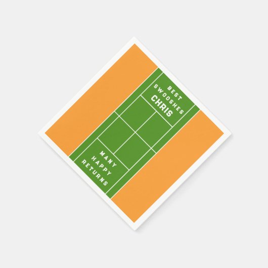 Tennis-Party Serviette (Ecke)