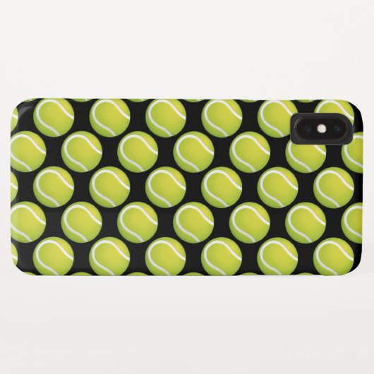 Tennis Pattern | Coole Sportgeschenke Case-Mate iPhone Hülle (Rückseite (Horizontal))