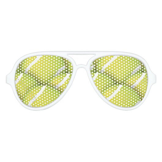 Tennis Pattern | Sportfan Sonnenbrille (Vorderseite)