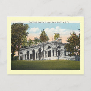 Tennis-Pavillon, Prospect Park, Brooklyn Vintage Postkarte