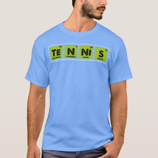 Tennis Periodensystem 70er Junge Geschenk T-Shirt