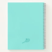 Tennis Personalisiert Calligrafy Name Custom  Notizblock (Rückseite)