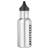 Tennis Personalisiert Name oder Monogramm Trinkflasche (Links)
