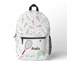 Tennis Personalisiert Name Rosa Blau Custom