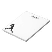 Tennis Personalisiert Notepad (männlich) Notizblock (Rotiert)