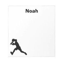 Tennis Personalisiert Notepad (männlich)