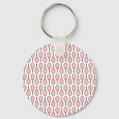 Tennis personalisiert rot gestreift schlüsselanhänger (Rückseite)