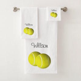 Tennis Personalisiert Sports Badhandtuch Set