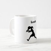 "Tennis-" personalisierte Tasse (weiblich) (Vorderseite Links)