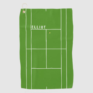 Tennis personalisierter Name oder Monogramm Golfhandtuch