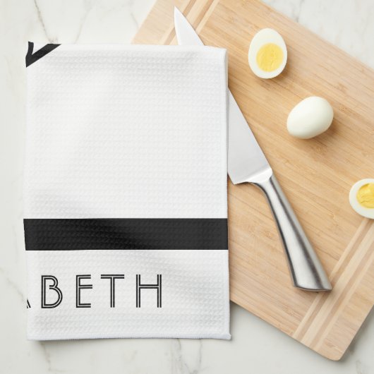 Tennis-Personalisierter Name oder Monogramm Handtuch (Viertel Falte)