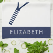 Tennis-Personalisierter Name oder Monogramm Handtuch (Gefaltet)