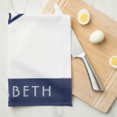 Tennis-Personalisierter Name oder Monogramm Handtuch (Viertel Falte)