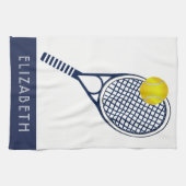 Tennis-Personalisierter Name oder Monogramm Handtuch (Horizontal)