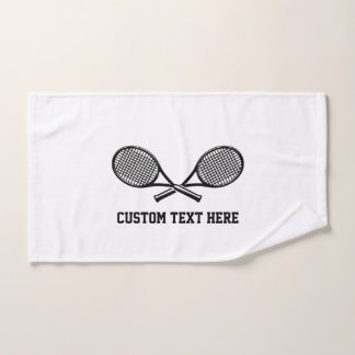 Tennis Personalized White Team Club Player Girls Handtuch