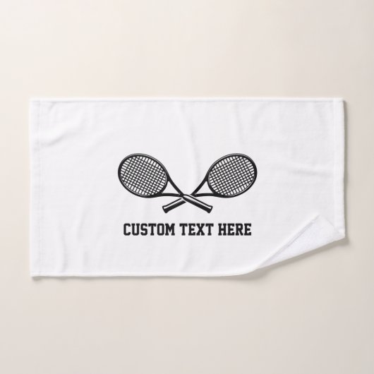 Tennis Personalized White Team Club Player Girls Handtuch (Handtuch)