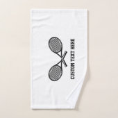 Tennis Personalized White Team Club Player Girls Handtuch (Handtuch)
