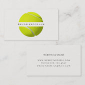 Tennis - persönliche Visitenkarte (Vorne/Hinten)