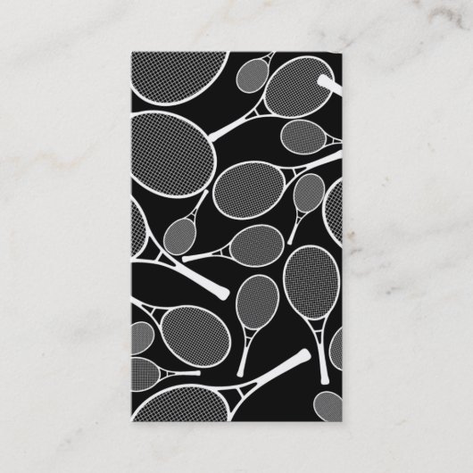 Tennis - persönliche Visitenkarte (Vorderseite)