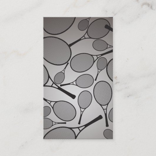 Tennis - persönliche Visitenkarte (Vorderseite)