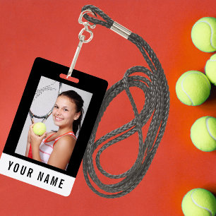 Tennis-Photo-ID-Ausweis mit individuellem Namen Ausweis