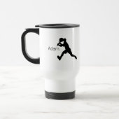 Tennis/Pickleball Personalisiert Travel Mug (männl Reisebecher (Links)
