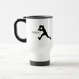Tennis/Pickleball Personalisiert Travel Mug (männl Reisebecher