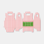 Tennis Pink-gestreift Gefälligkeitsbox Geschenkschachtel (Ungefaltet)