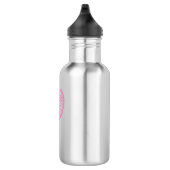 Tennis Pink Monogram Edelstahlflasche (Rechts)