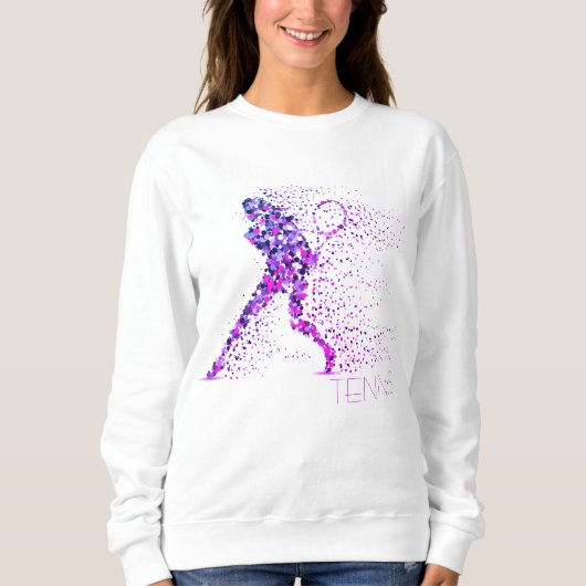 Tennis Pink Pixels Sweatshirt (Vorderseite)