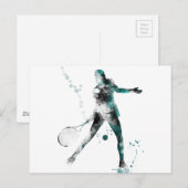 TENNIS PLAYER 3 - Postkarten (Vorne/Hinten)