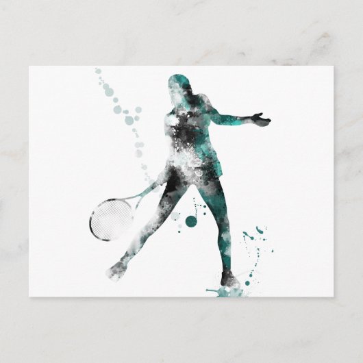 TENNIS PLAYER 3 - Postkarten (Vorderseite)