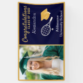 Tennis Player Abschluss Abschluss Banner (Vertikal)