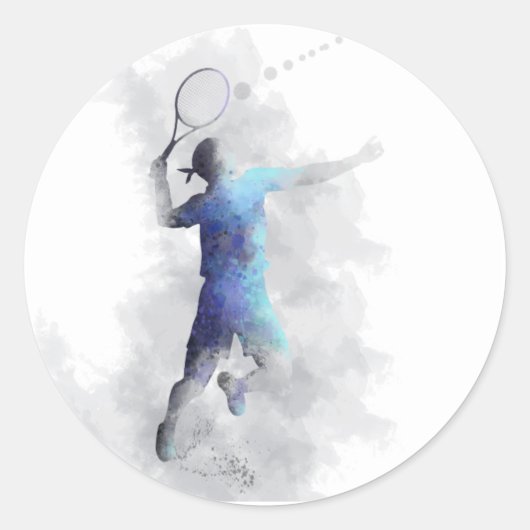 TENNIS PLAYER - Aufkleber (Vorderseite)