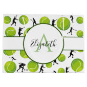 Tennis Player Coach Personalisiert Ihren Namen hin Große Geschenktüte (Rückseite)