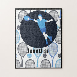 Tennis Player Coach Personalisiert Ihren Namen Spo Puzzle