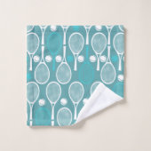 Tennis Player Coach Personalisiertes Geschenk Mono Badhandtuch Set (Waschlappen)