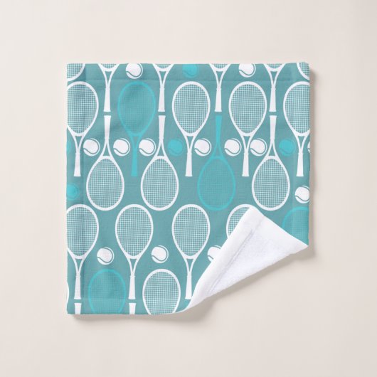 Tennis Player Coach Personalisiertes Geschenk Mono Badhandtuch Set (Waschlappen)
