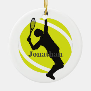 Tennis Player Coach Sport Game Athletic Geschenkba Keramik Ornament