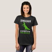 Tennis player Dinosaur hates Serve and volley T-Shirt (Vorne ganz)
