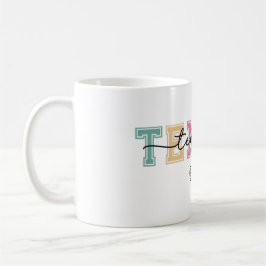 Tennis Player farbenfroh Kaffeetasse