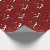 Tennis Player Geschenkpapier (Ecke)